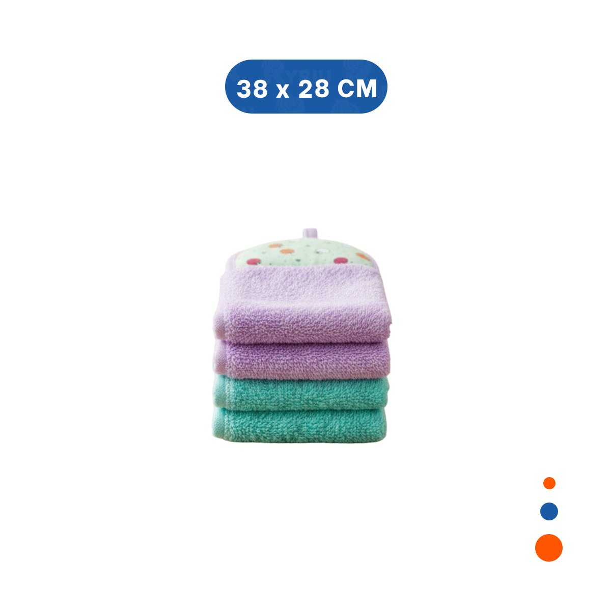 JUEGO MODERNO 2 PIEZAS MORADO Y VERDE AGUA COLGADOR HOGAR 28X38CM Y+LIGAS REGALO - 4