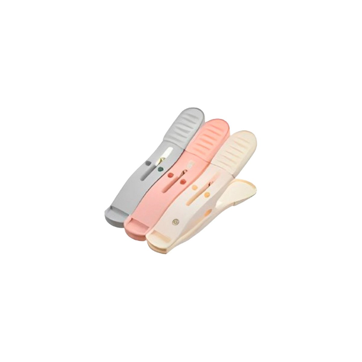 BROCHES DE PLASTICO PARA ROPA MULTICOLOR DE TRES TONOS CON CUERDA Y+PAPEL REGALO - 1