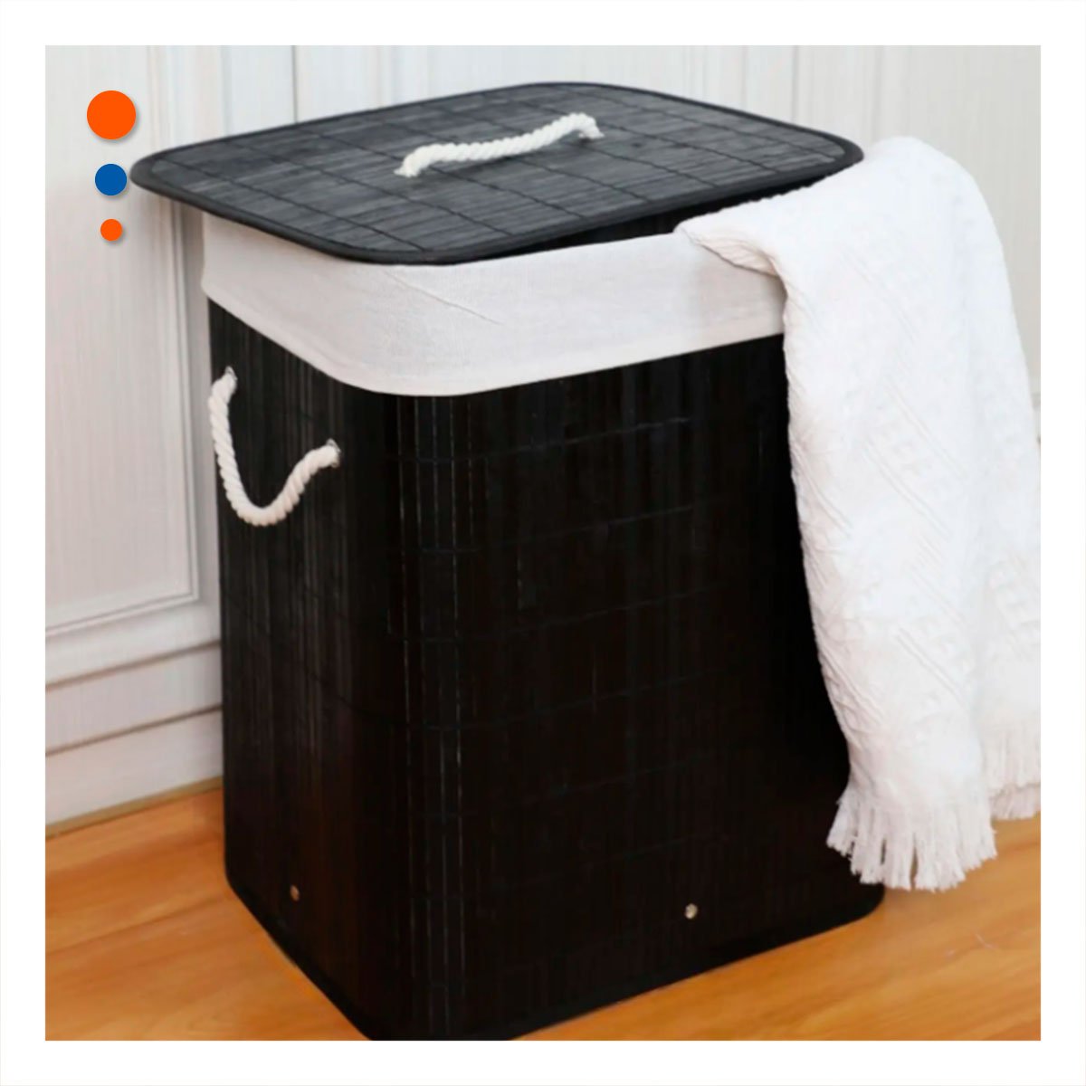 COFRE PLEGABLE RECTANGULAR CON TAPA PARA GUARDAR OBJETOS EN CASA Y+POST IT - 3