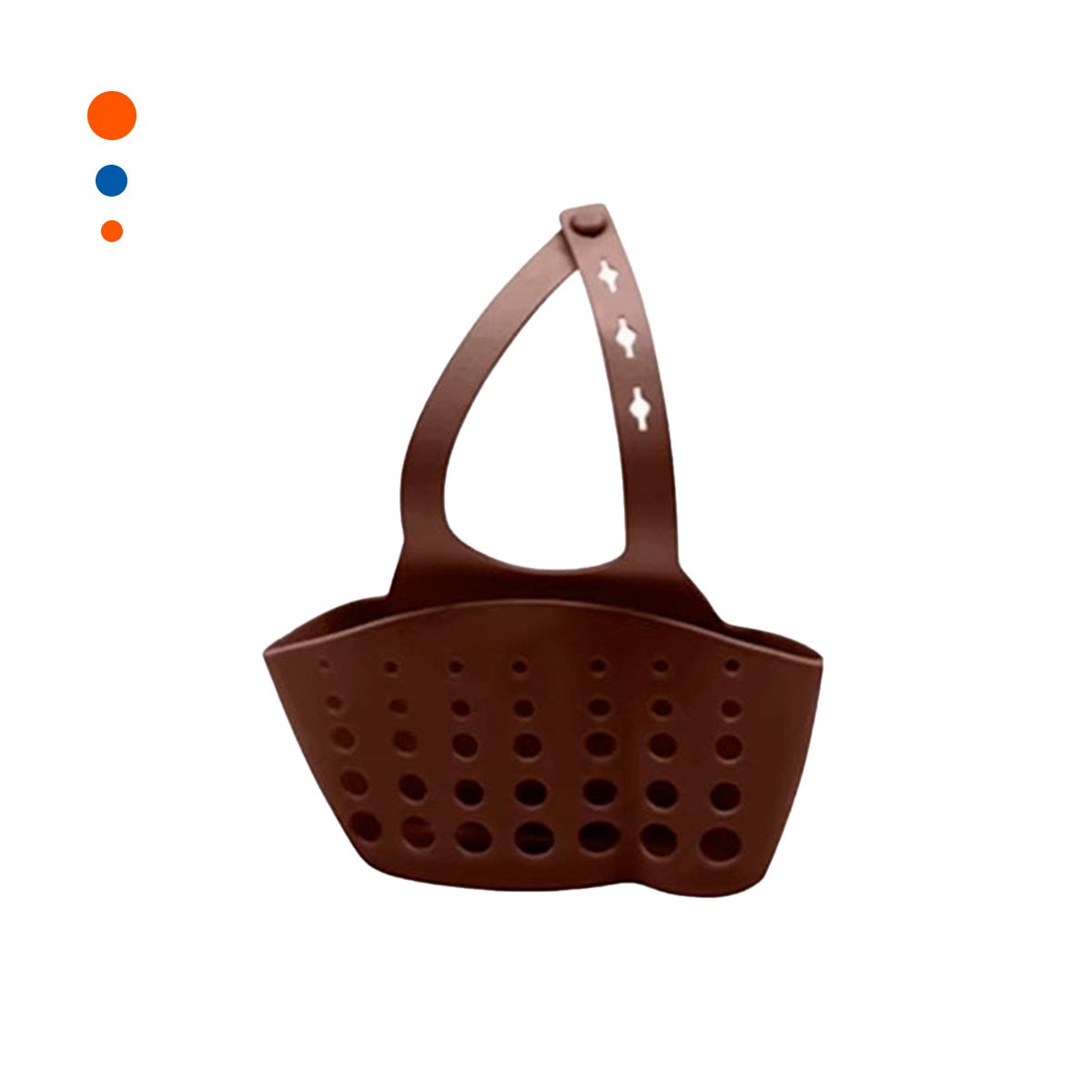 PORTAOBJETOS COLGANTE MARRON PARA TENER EL BANO SIEMPRE ORDENADO 19X15CM Y+PAPEL REGALO - 1