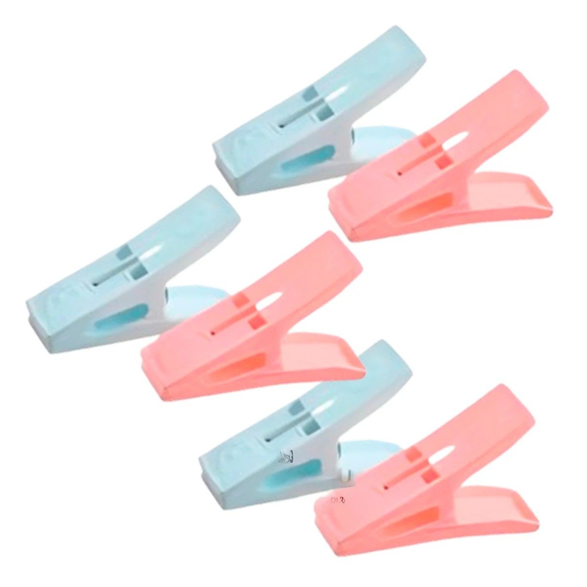 PINZAS DE PLASTICO CUADRADAS MULTICOLOR CON CUERDA PARA SECADO DIARIO Y+REGALO STICKER - 3