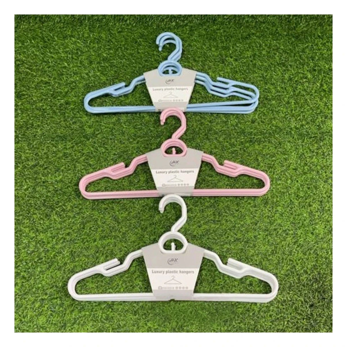 PACK2 GANCHO DIARIO DE PLASTICO CELESTE CIRCULO EN MEDIO DE 4 PIEZAS ROPA Y+PAPEL REGALO - 5