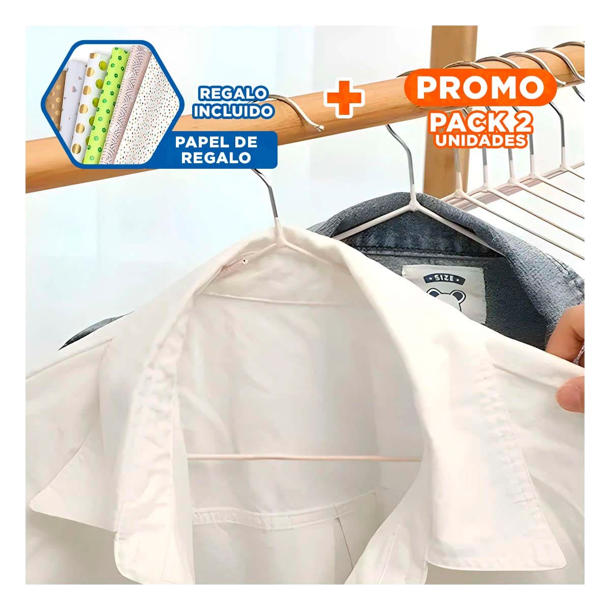 PACK2 ORGANIZADOR EFICIENTE PARA MANTENER ORDEN 5 PIEZAS 20X40,5CM BLANCO Y+PAPEL REGALO - 1
