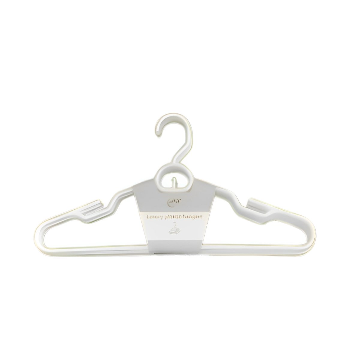 GANCHO BLANCO PLASTICO CON FORMA CIRCULAR CENTRAL DE 4 PIEZAS Y+PAPEL REGALO - 1