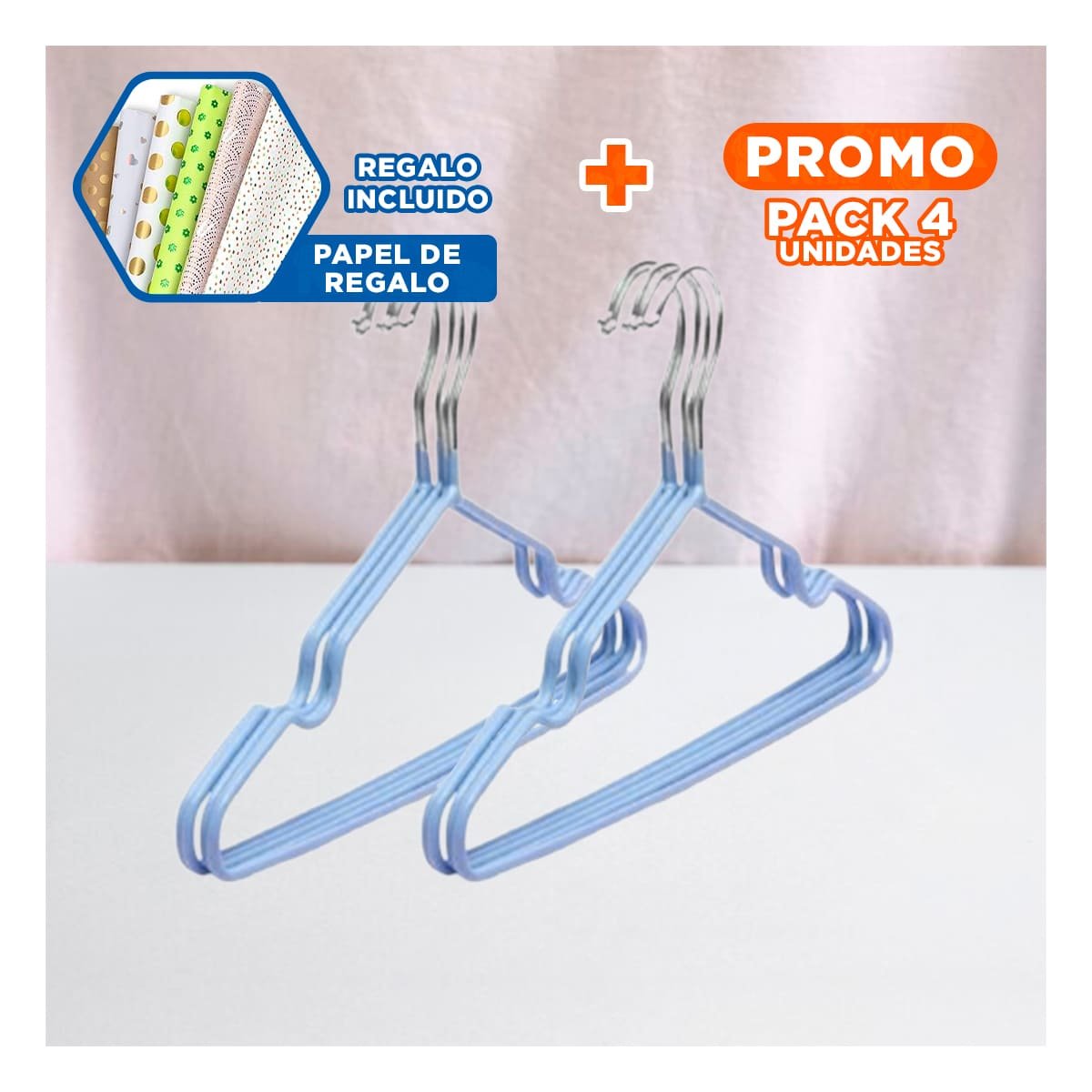 PACK4 ORGANIZADOR PENSADO EN COMODIDAD DIARIA 5 PIEZAS 20X40,5CM AZUL Y+PAPEL REGALO - 1