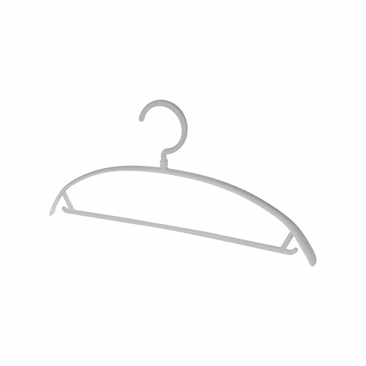 PACK12 SOPORTE SIMPLE DE PLASTICO PLOMO MEDIA LUNA DE 4 PIEZAS PARA PRENDAS Y+REGALO STICKER - 2