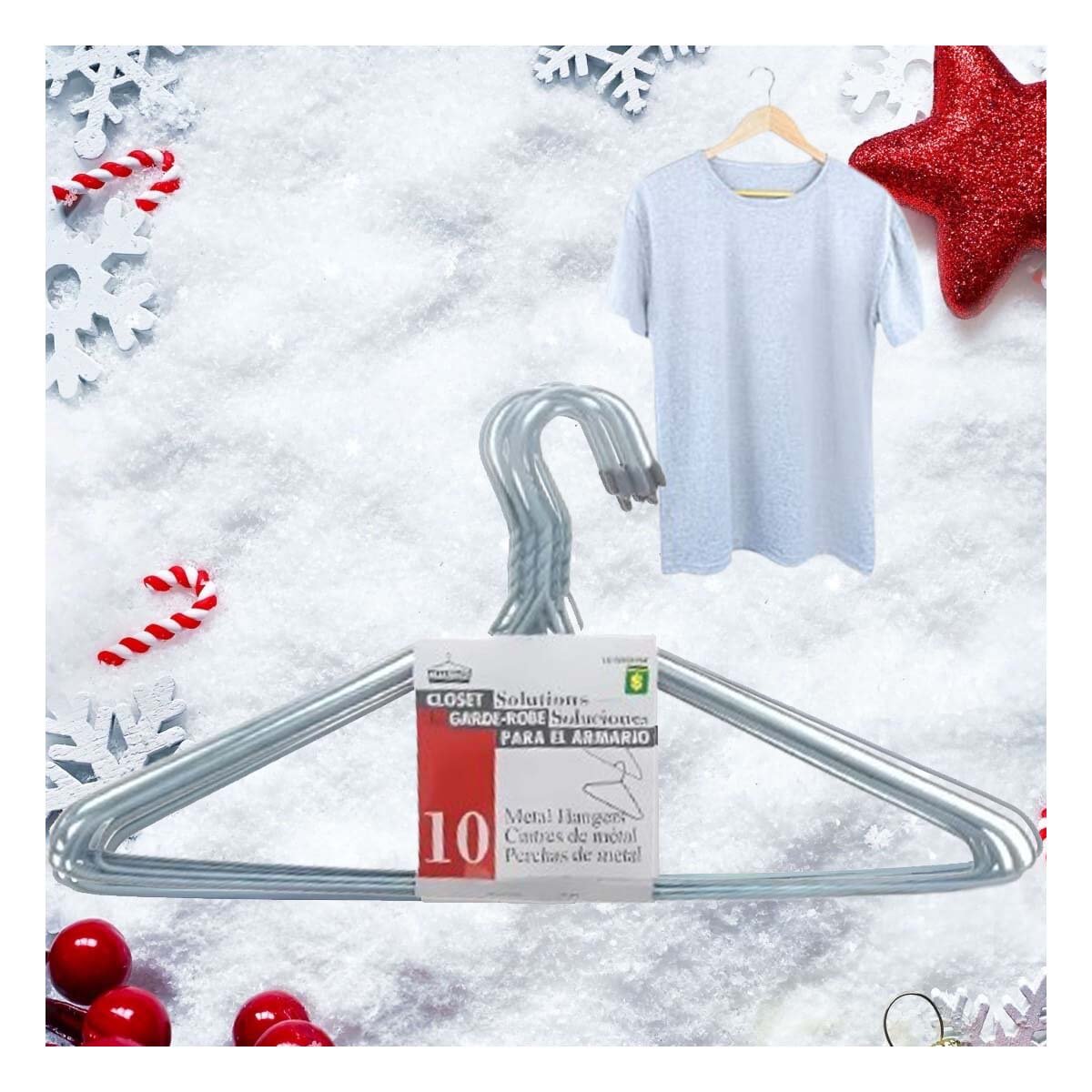 SOPORTE PLOMO DE ALAMBRE CON 10 PIEZAS 21X40CM PARA GUARDADO Y+LIGAS REGALO - 1