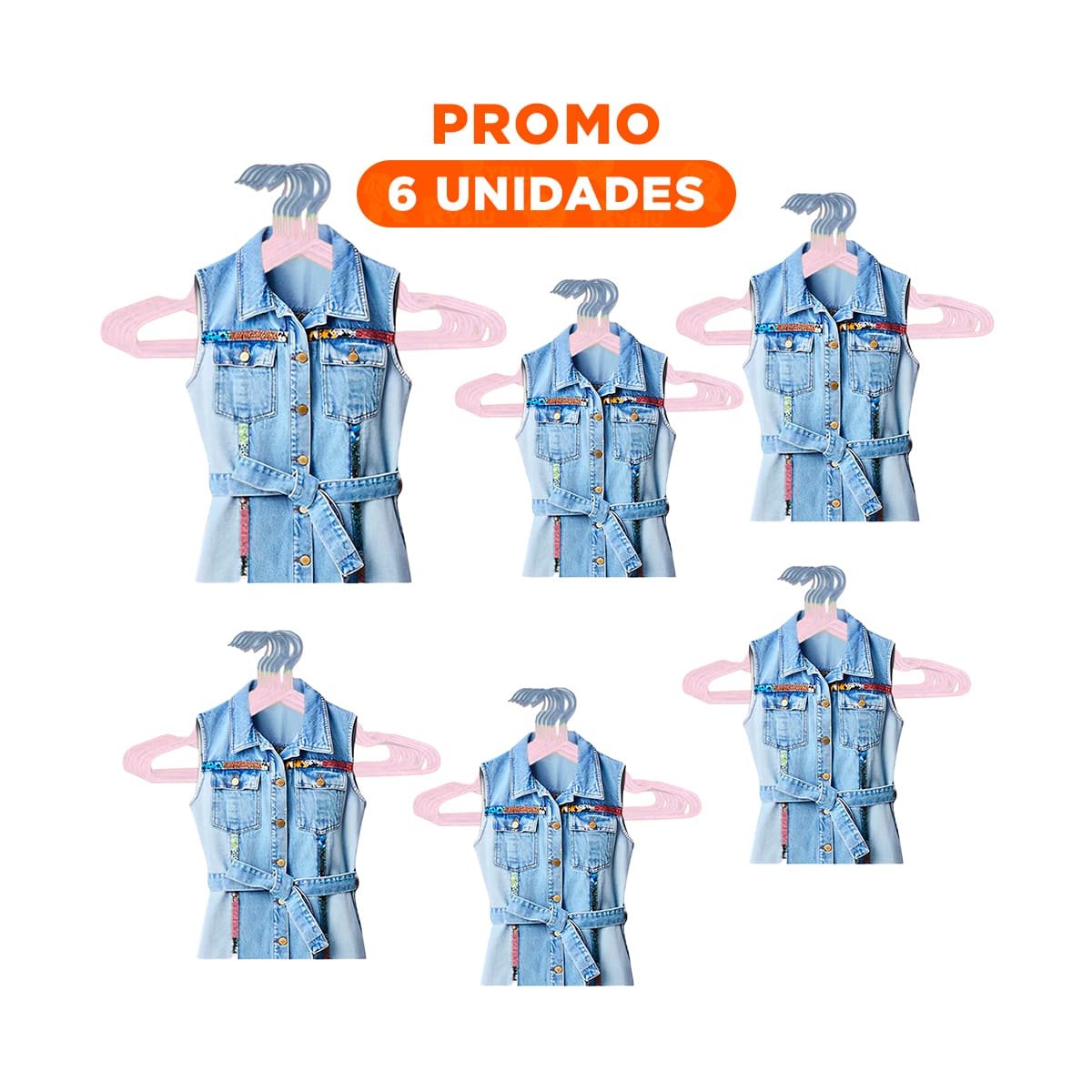 PACK6 ORGANIZADOR EFICIENTE PARA MANTENER ORDEN 5 PIEZAS 20X40,5CM ROSADO - 1
