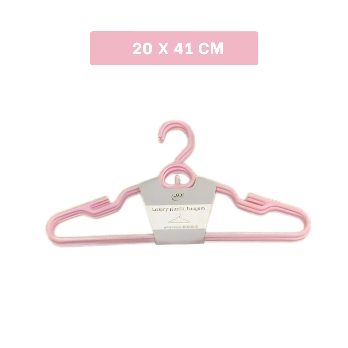 PACK6 PERCHA COMPACTA DE PLASTICO ROSADO CIRCULO EN MEDIO DE 4 PIEZAS CASA Y+PAPEL REGALO - 4
