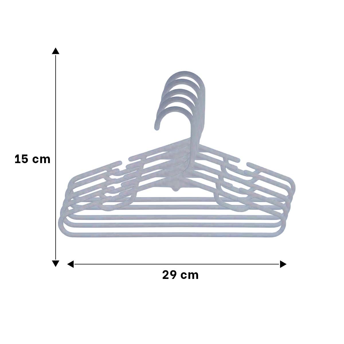 CLIP PARA MANTENER LA ROPA PROTEGIDA CONTRA ARRUGAS 5 PIEZAS 15X29CM PLOMO Y+POST IT - 4
