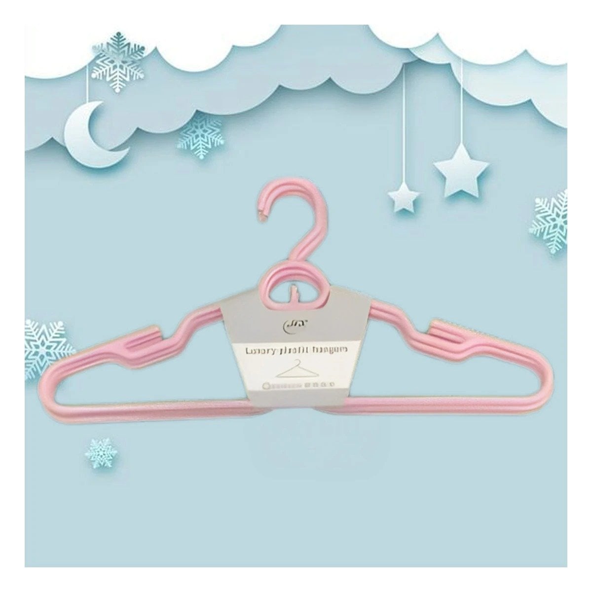 PACK6 GANCHO COMPACTO DE PLASTICO ROSADO CIRCULO EN MEDIO DE 4 PIEZAS CLOSET - 2