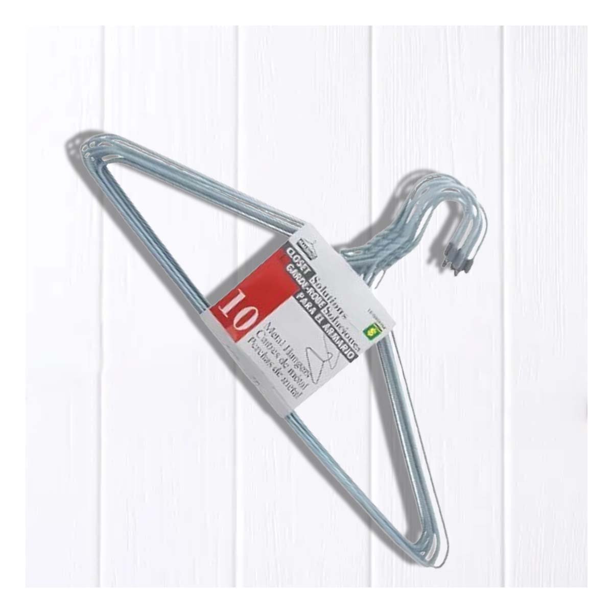 PACK6 GANCHO PLOMO DE ALAMBRE CON 10 PIEZAS 21X40CM PARA USO DOMESTICO - 5