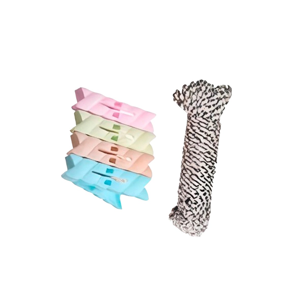 PACK2 GANCHO DE DORMITORIO Y CUERDA MULTICOLOR PARA MANTENER ROPA ORDENADA Y+REGALO STICKER - 2