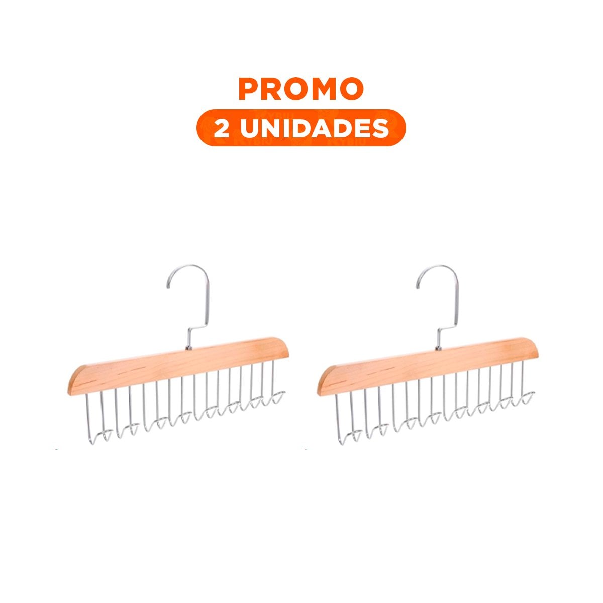 PACK2 GANCHO FUNCIONAL CON OCHO GANCHOS PARA USO COTIDIANO EN CASA - 1