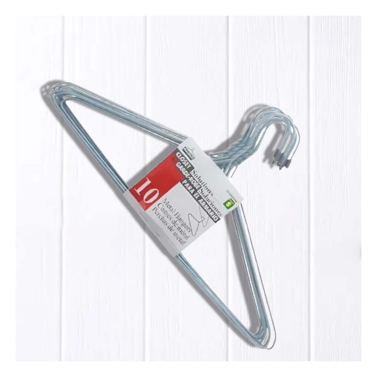 PACK4 SOPORTE DE ALAMBRE PLOMO CON 10 PIEZAS 21X40CM PARA ORDEN EN CASA - 5