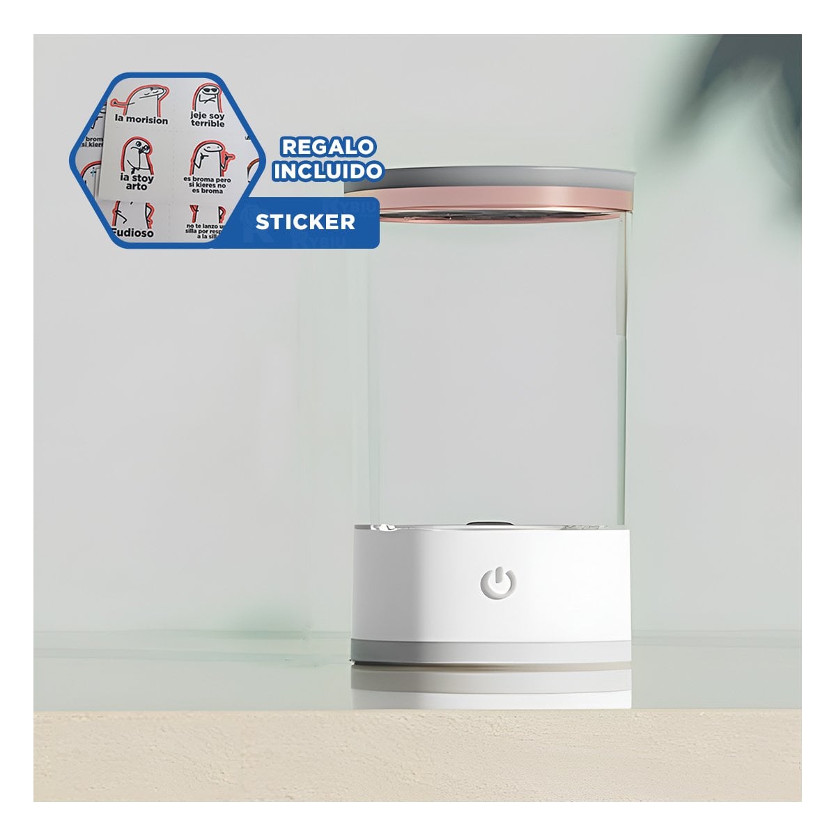 ACCESORIO PORTATIL ELECTRICA DE BROCHAS Y PINCELES BLANCO YREGALO STICKER - 1