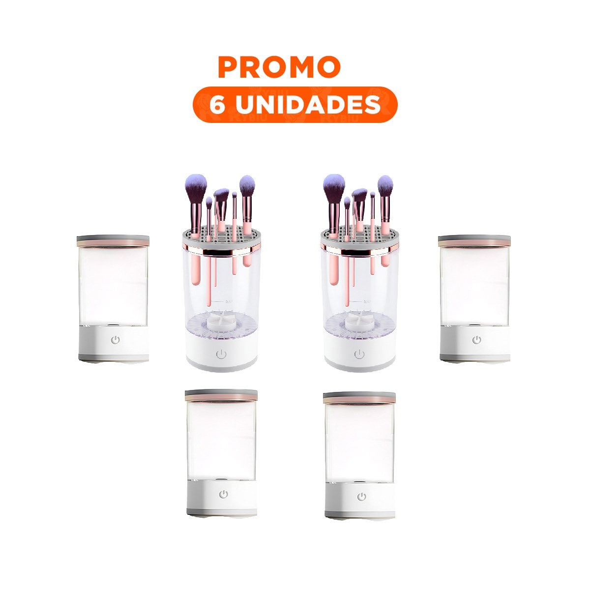PACK6 INSTRUMENTO COMPACTO ELECTRICA DE BROCHAS Y PINCELES BLANCO - 1