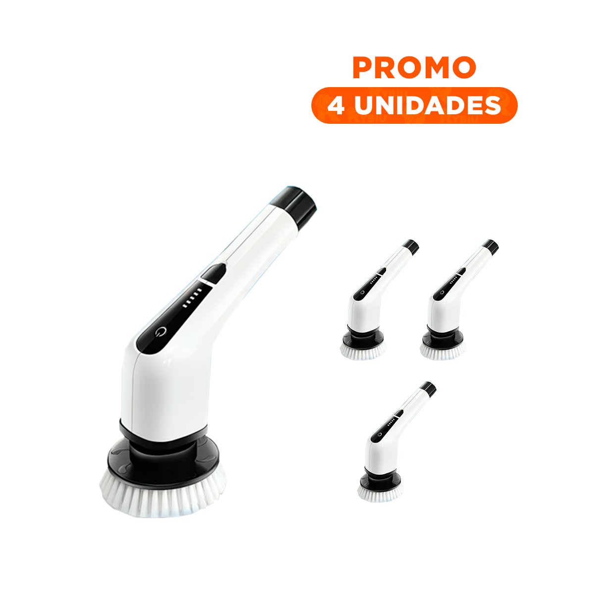PACK4 FORMATO DE LIMPIEZA ELECTRICO BLANCO 7 EN 1 PARA HOGAR PRACTICO YREGALO STICKER - 1