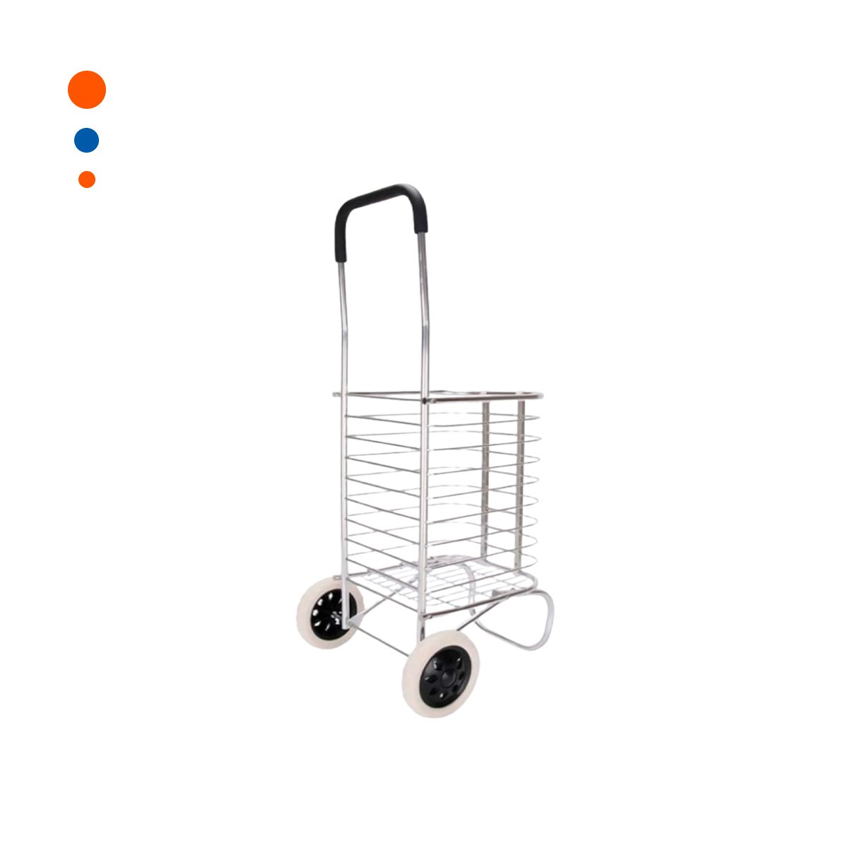 PACK2 INSTRUMENTO DE CARGA CERRADO PLEGABLE PLATEADO PARA TRANSPORTE HOGAR Y+REGALO STICKER - 2