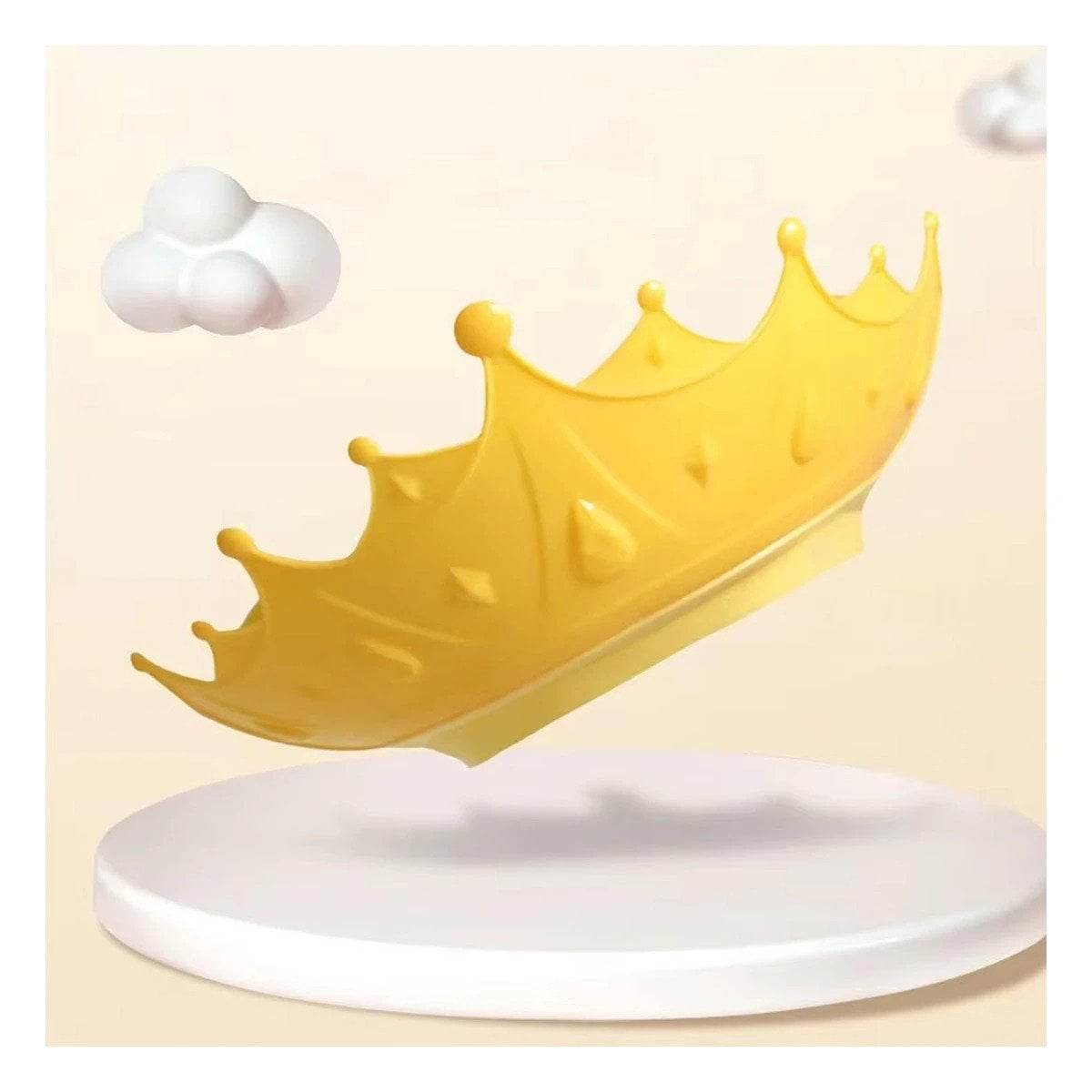 CORONA AJUSTABLE INFANTIL PARA DUCHA EN ESTILO GORRO AMARILLO Y+POST IT - 3