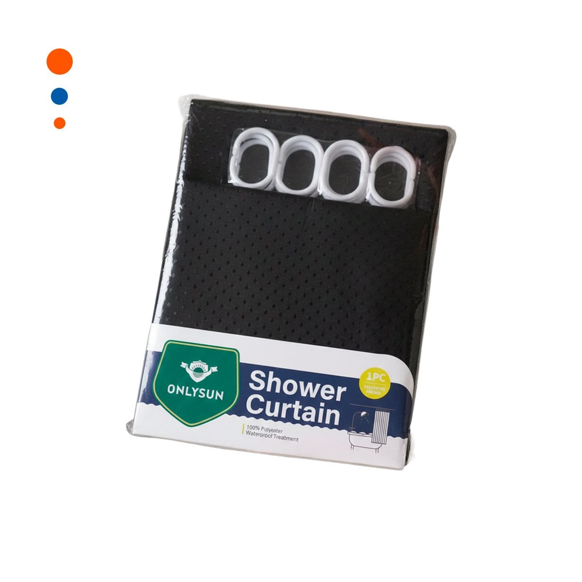 PACK12 PROTECCION PARA ENTORNO DE DUCHA PATRON TRIANGULOS NEGRO 180X180CM YREGALO STICKER - 2