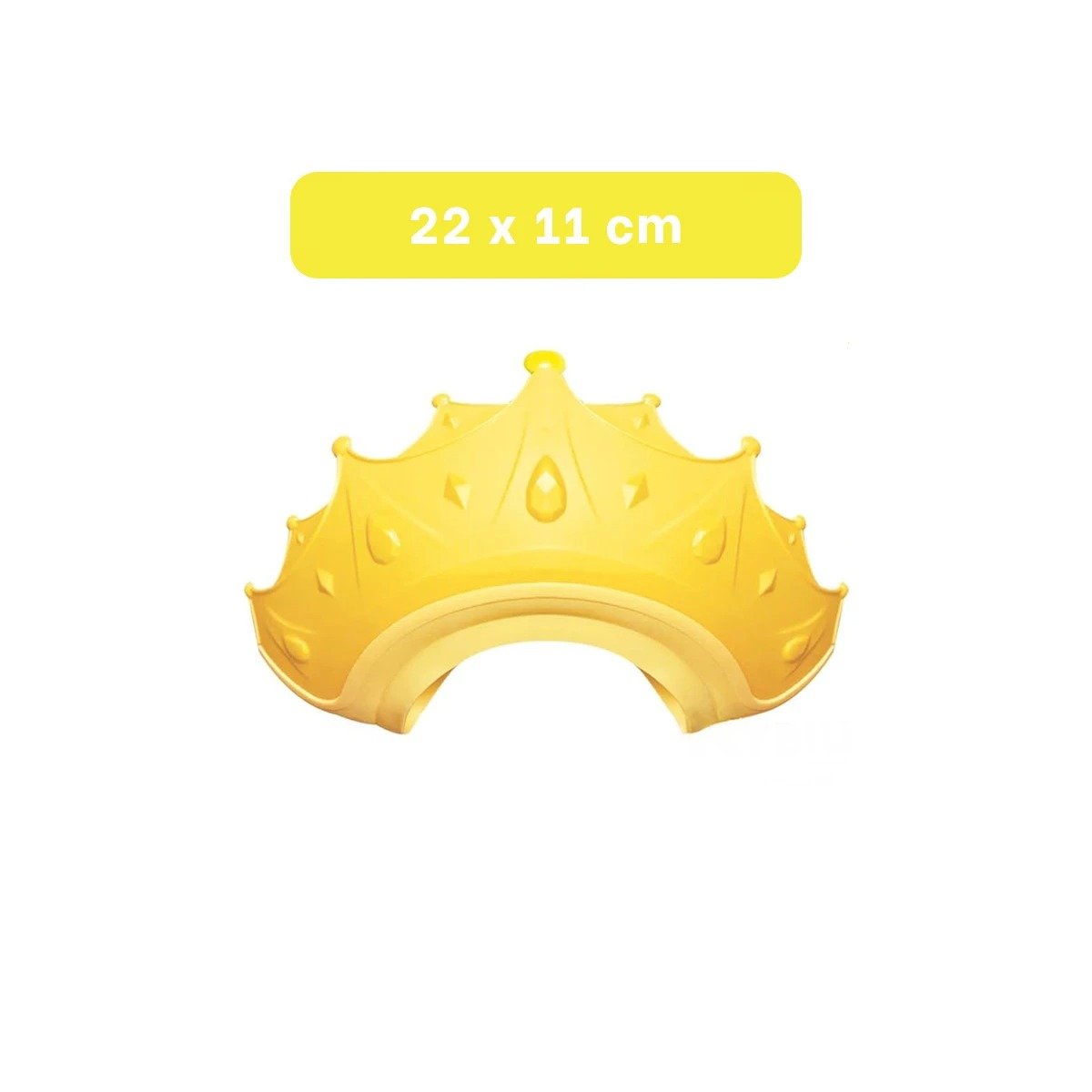 CORONA TIPO GORRO INFANTIL PARA DUCHA AJUSTABLE AMARILLO Y+REGALO STICKER - 4