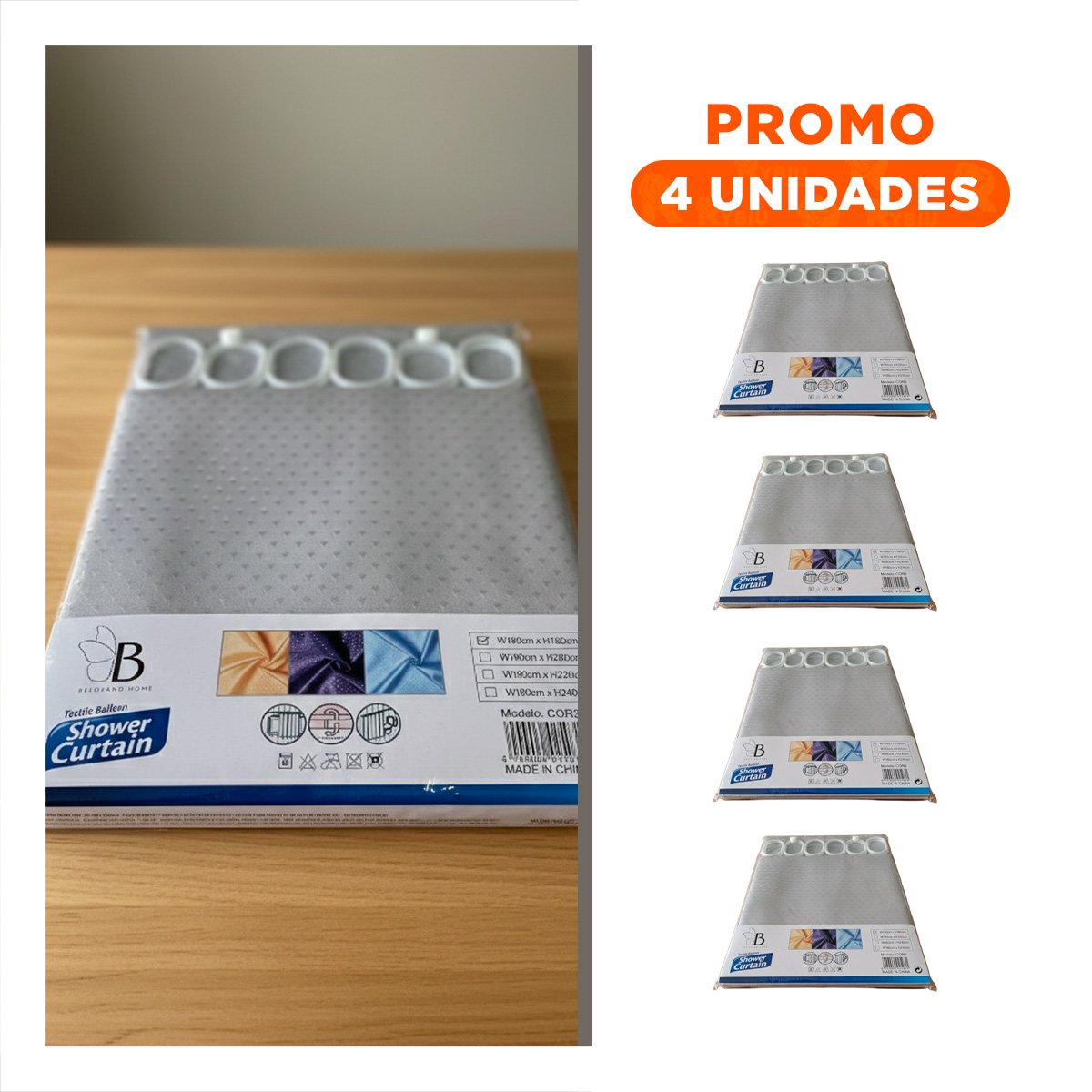 PACK4 CUBIERTA DE AREA DE DUCHA CON PATRON TRIANGULOS SOBRE PLOMO 180X180CM - 1