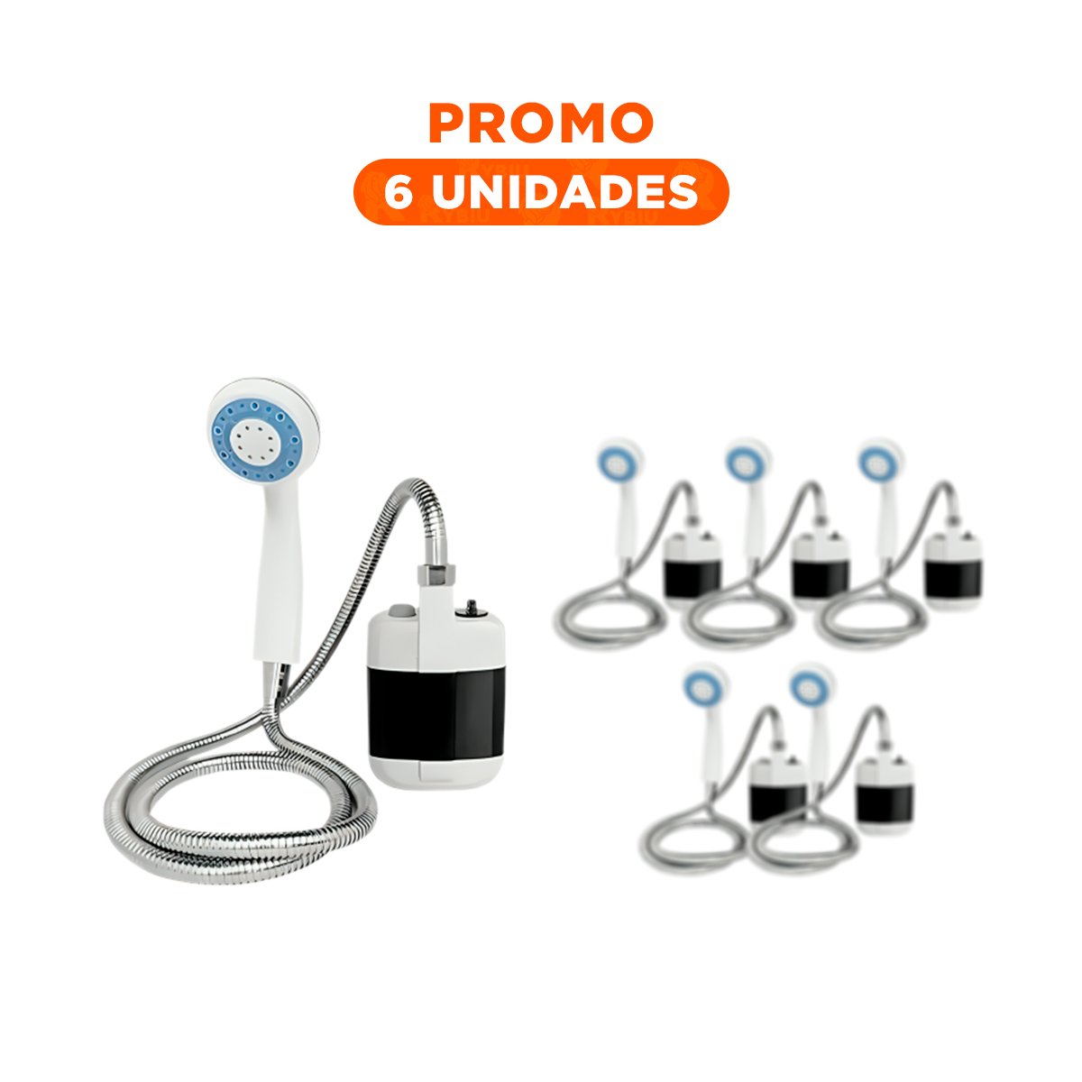 PACK6 SISTEMA COMPACTO BLANCO PARA HOGAR MODERNO PRACTICO Y COMODO - 1