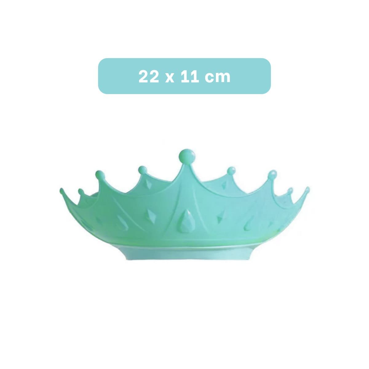CORONA DE ASEO INFANTIL AJUSTABLE TIPO GORRO VERDE AGUA Y+LIGAS REGALO - 4