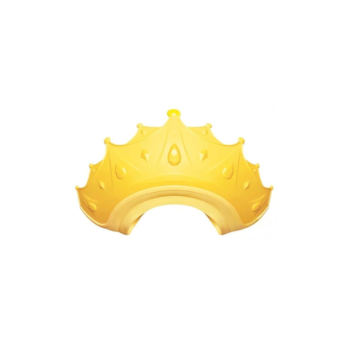 PACK6 BANDA AJUSTABLE INFANTIL PARA DUCHA FORMA CORONA AMARILLA Y+REGALO STICKER - 2