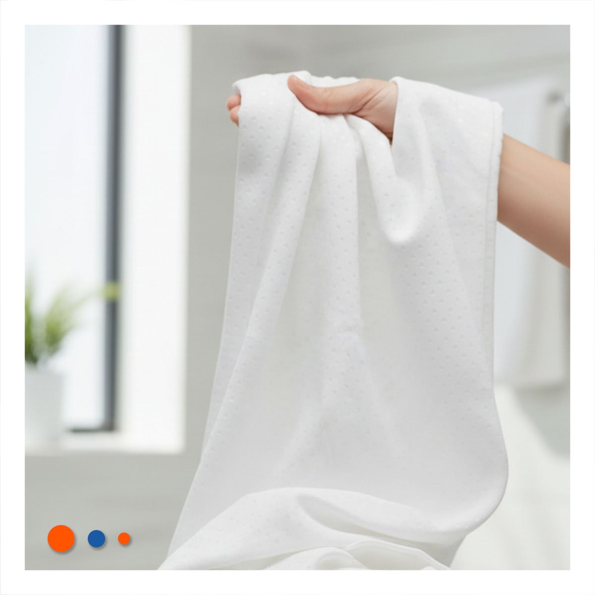 PACK2 CORTINA BLANCO CON PATRON TRIANGULOS PENSADA PARA DUCHA EN 180X180CM - 3