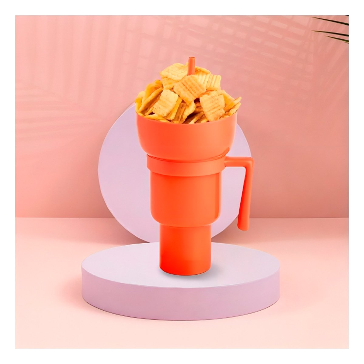 PACK12 TAZA 2 EN 1 CON CUERPO ABS COLOR ANARANJADO PARA REUNIONES INFORMALES Y+PAPEL REGALO - 3