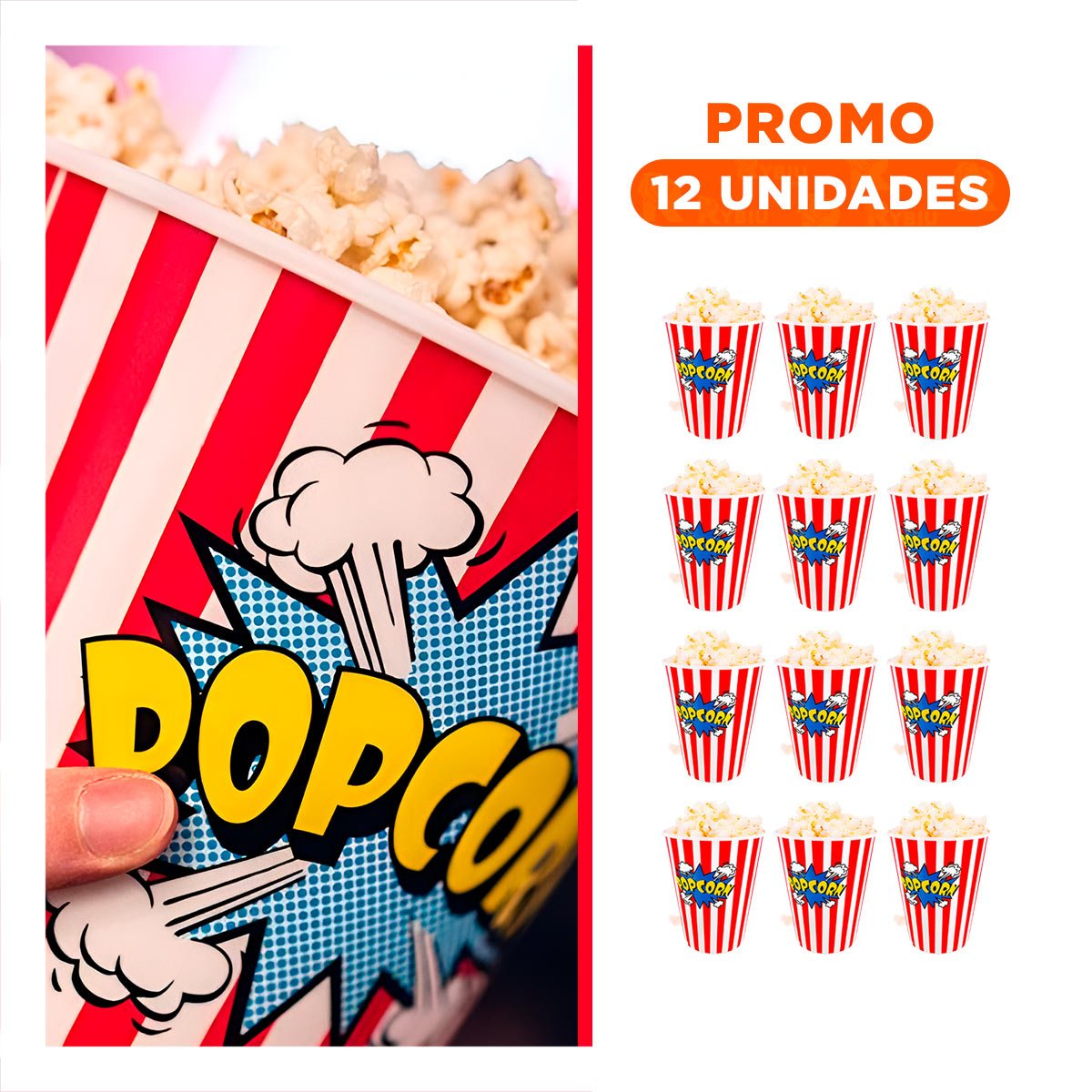 PACK12 TORRE DE MAIZ COLOR ROJO CON SOPORTE ESTABLE Y MUCHO MAS SUPERIOR Y+REGALO STICKER - 1