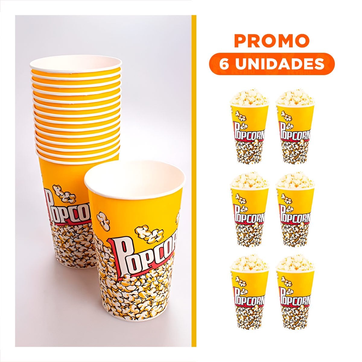 PACK12 TORRE DE MAIZ AMARILLO 7CMX17CM CON SOPORTE ESTABLE Y MUY SUPERIOR Y+REGALO STICKER - 1