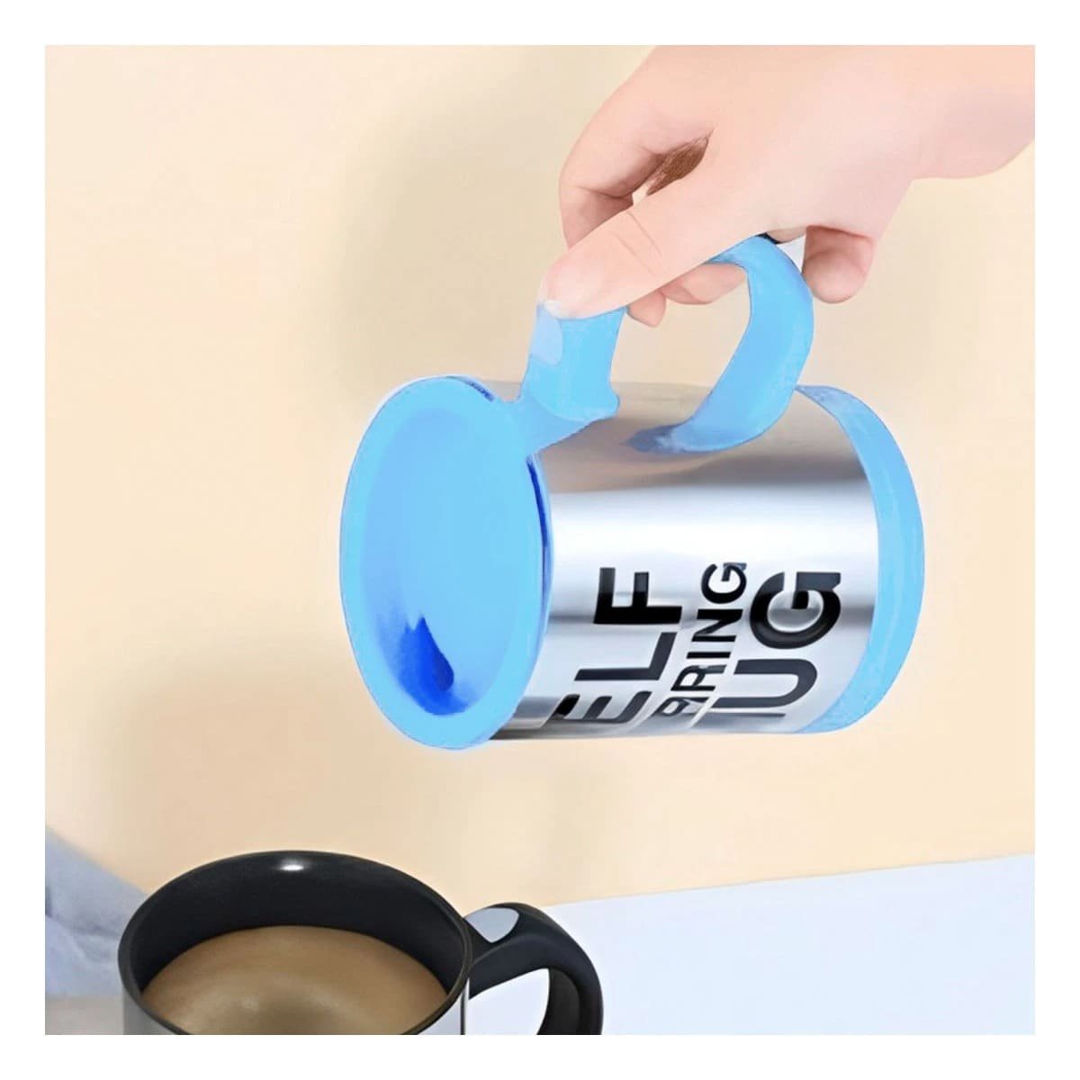 PACK4 VASO MEZCLADOR ELECTRICO 400 ML CON 2 PILAS AAA CELESTE - 5