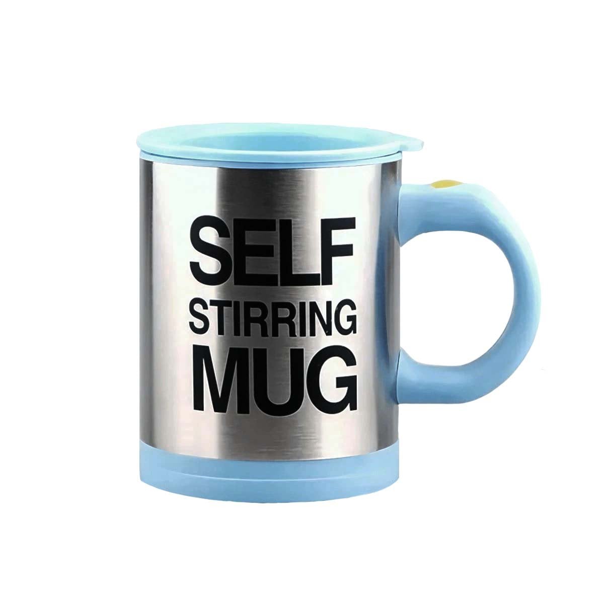 PACK2 TAZA MEZCLADORA ELECTRICA 400 ML CON 2 PILAS AAA CELESTE Y+REGALO STICKER - 2