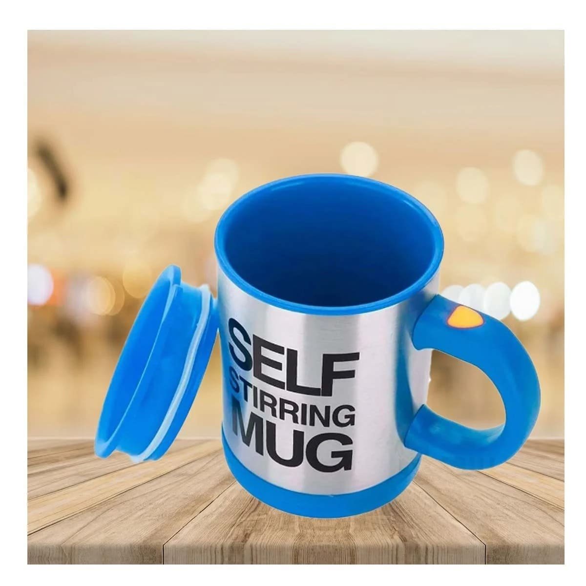 PACK4 VASO MEZCLADOR ELECTRICO 400 ML CON 2 PILAS AAA PARA BEBIDAS AZUL - 5