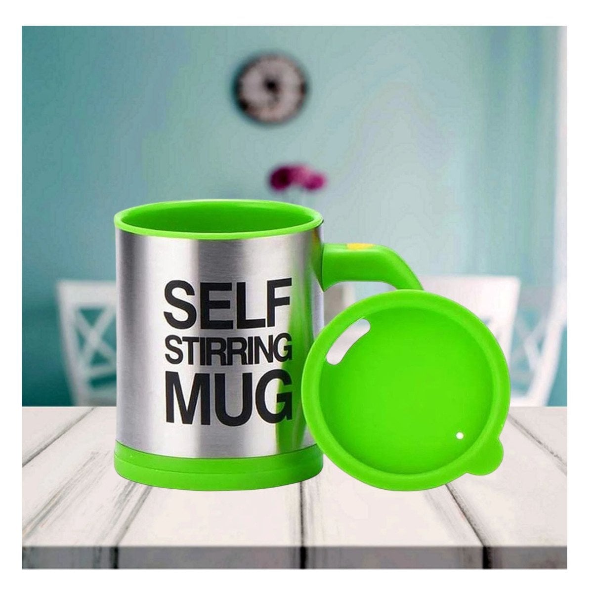 PACK4 VASO MEZCLADOR ELECTRICO 400 ML CON 2 PILAS AAA PARA CASA VERDE - 5