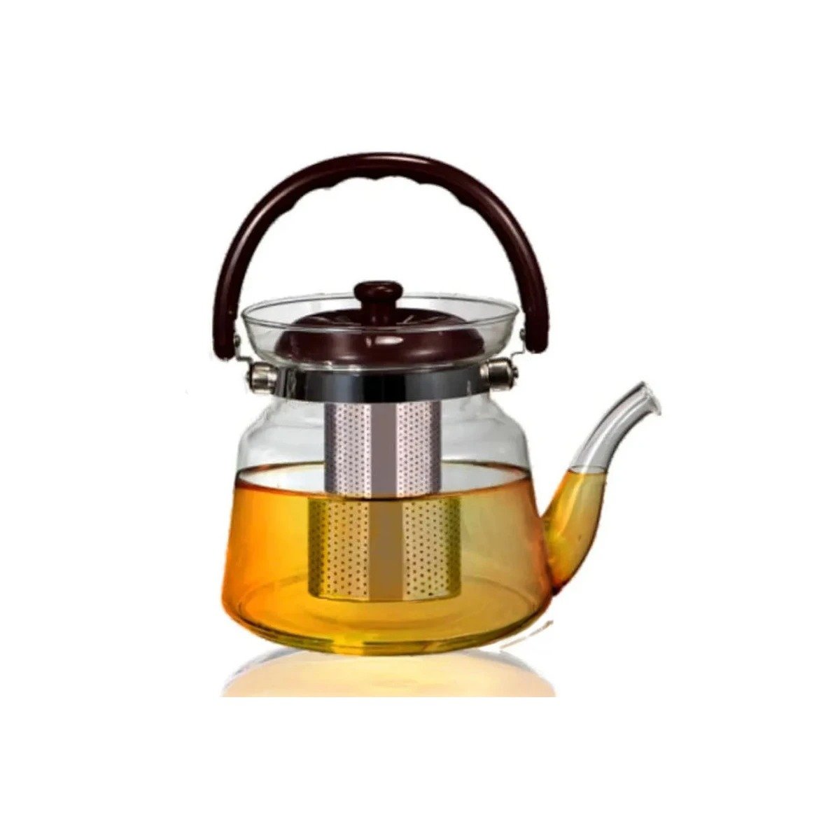 PACK4 JARRA TRANSPARENTE PARA TEA Y COFFEE 850ML CON TAPA GUINDA EN HOGAR Y+PAPEL REGALO - 3