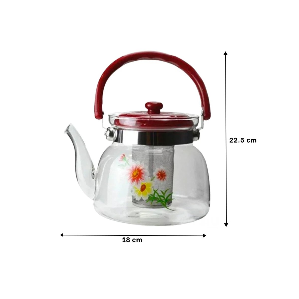 RECIPIENTE ELEGANTE DE VIDRIO CON TAPA 1400ML TRANSPARENTE Y+LIGAS REGALO - 4