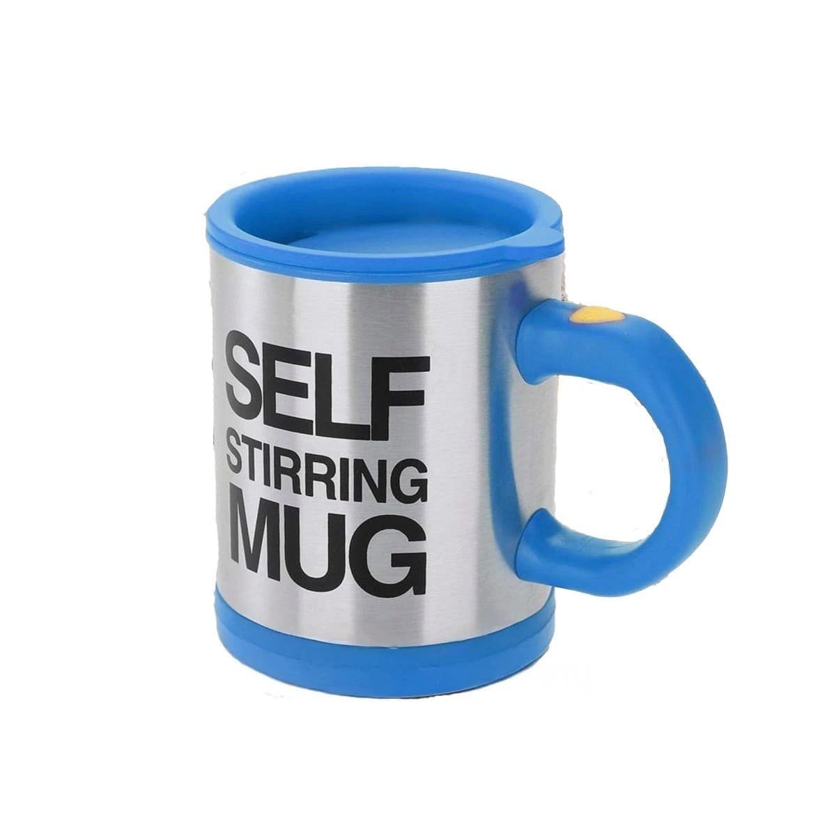 PACK6 TAZA BATIDORA COMPACTA 400 ML CON 2 PILAS AAA PARA HOGAR AZUL Y+REGALO STICKER - 2