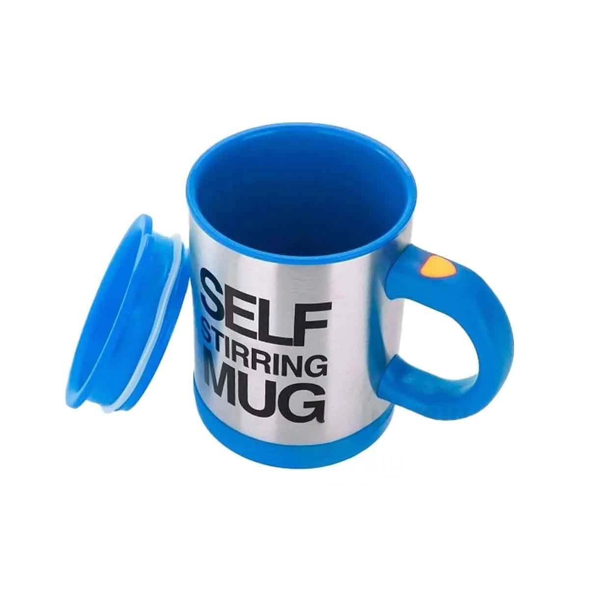 PACK2 TAZA MEZCLADORA ELECTRICA 400 ML CON 2 PILAS AAA PARA COCINA AZUL Y+REGALO STICKER - 2