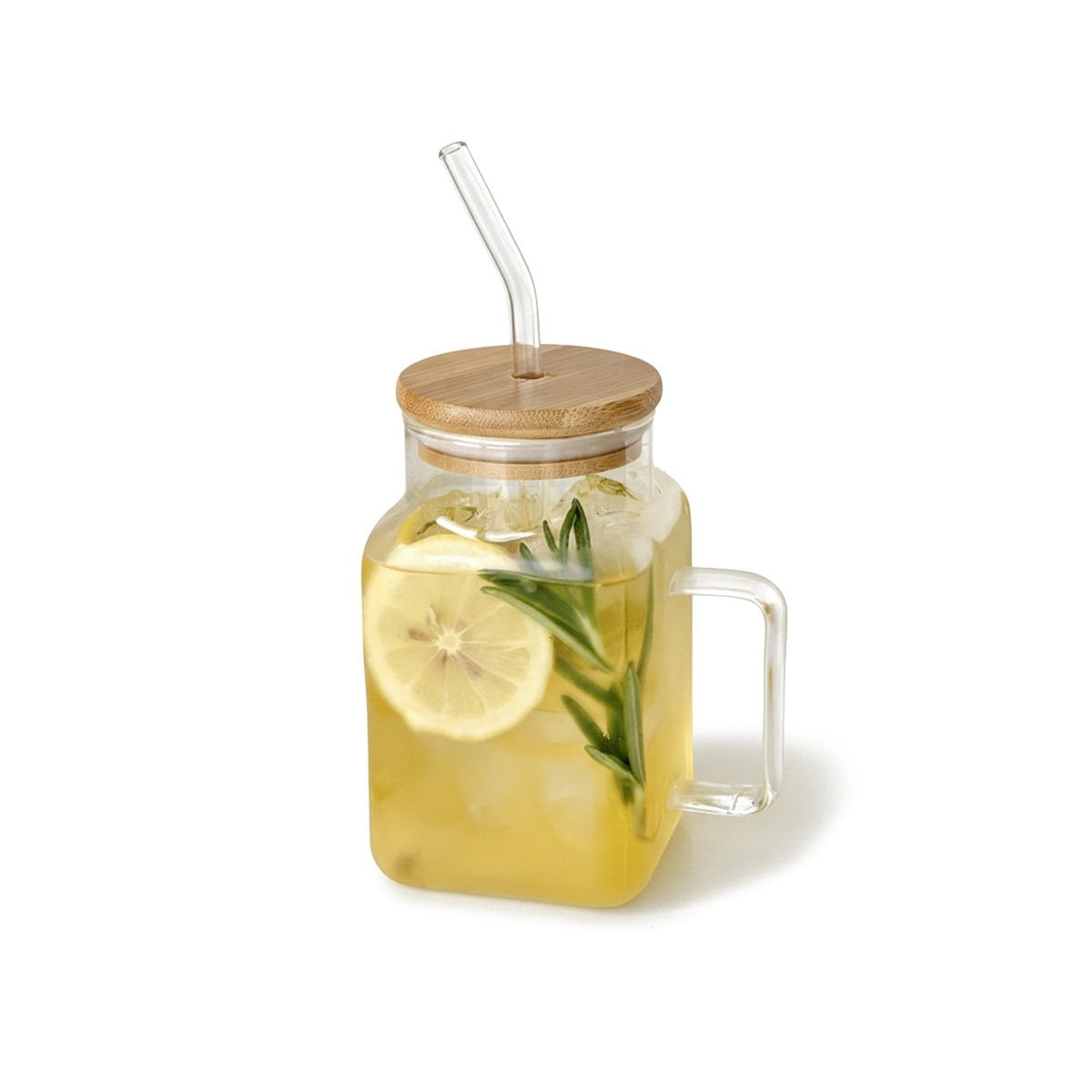 PACK12 CONTENEDOR MODERNO TRANSPARENTE CON ASA 500ML Y+REGALO STICKER - 2