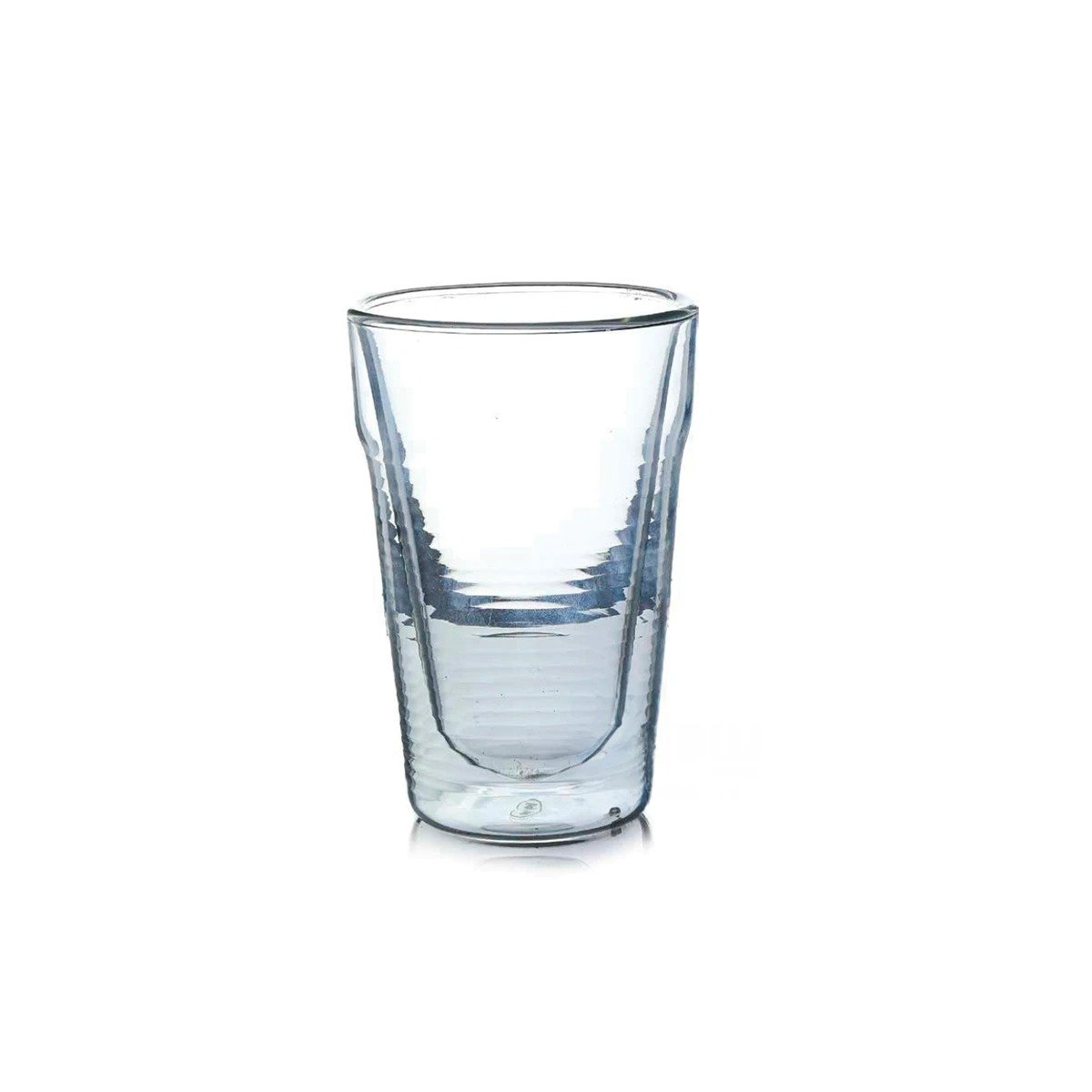 PACK12 COPA DOBLE CAPA 260ML CON CUERPO DE VIDRIO BOROSILICATO TRANSPARENTE Y+REGALO STICKER - 2