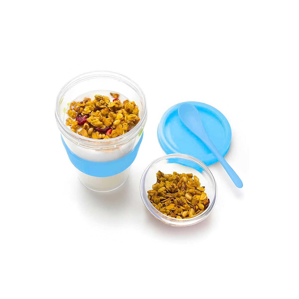 PACK6 CONTENEDOR CON 350 ML CELESTE PARA DESAYUNO DIARIO ORGANIZADO Y+REGALO STICKER - 2