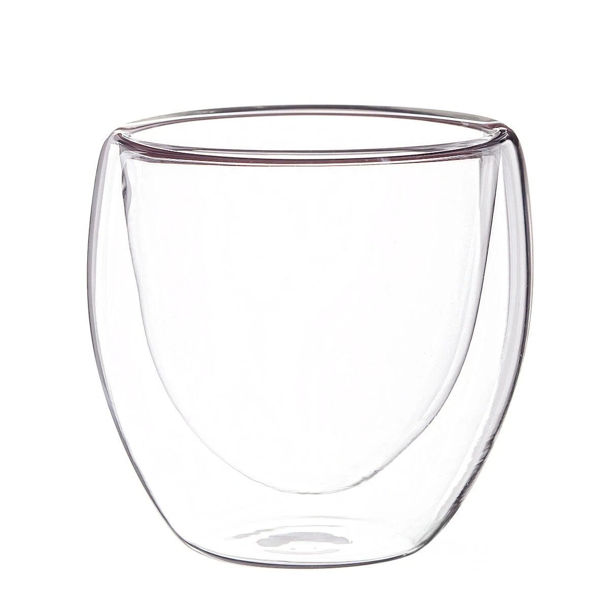 PACK12 LED VASO DOBLE CAPA 460 ML TRANSPARENTE PIEZA ELEGANTE HOGAR Y+REGALO STICKER - 2