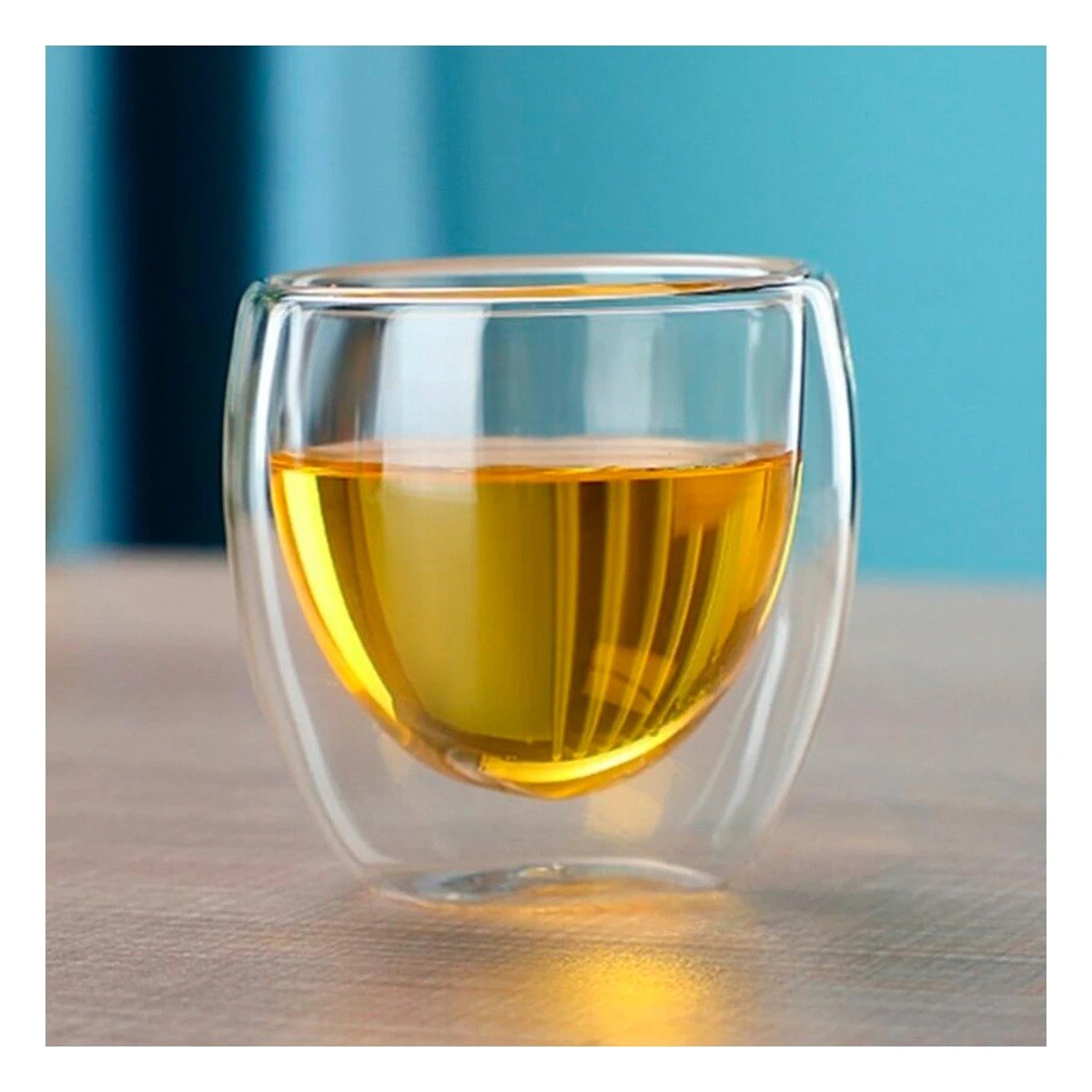 PACK12 LED VASO DOBLE CAPA 460 ML TRANSPARENTE PIEZA ELEGANTE HOGAR Y+REGALO STICKER - 3