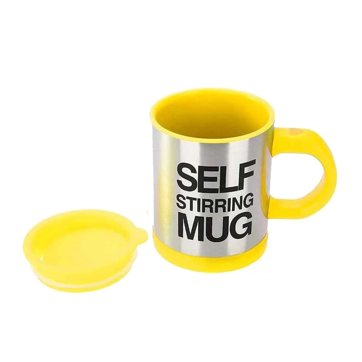 PACK6 TAZA BATIDORA COMPACTA 400 ML CON 2 PILAS AAA AMARILLO Y+REGALO STICKER - 2