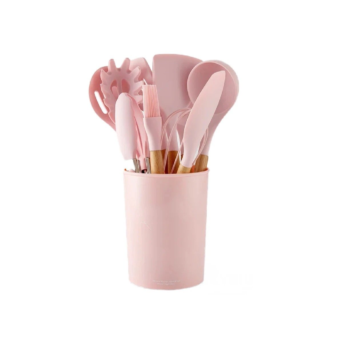 PACK2 SET DOMESTICO DE 12 PIEZAS COLOR ROSADO FABRICADO EN SILICONA PARA USO Y+REGALO STICKER - 2