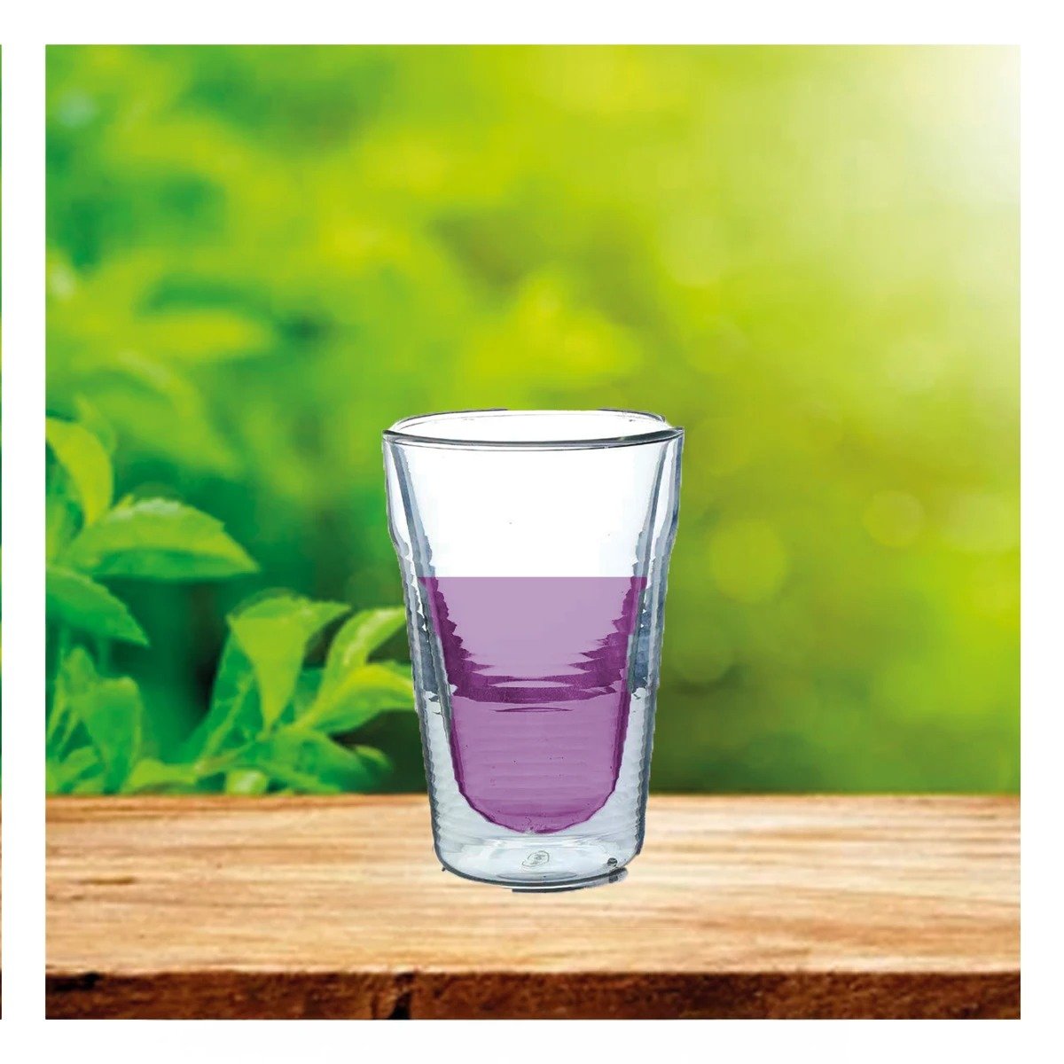 PACK4 VASO MODELO 260ML DOBLE CAPA DE VIDRIO BOROSILICATO TRANSPARENTE - 5